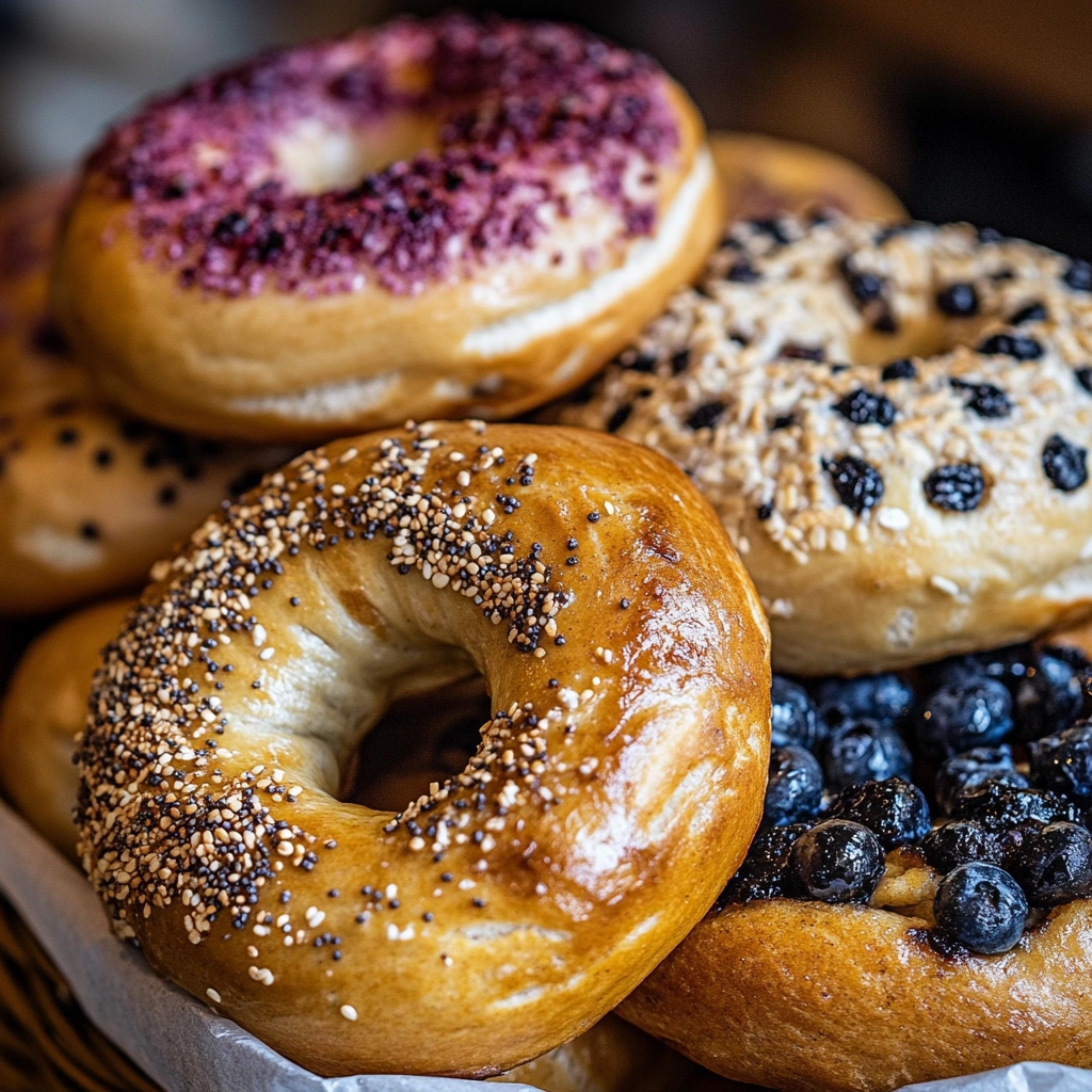 Assorted flavored protein bagel recipe Greek yogurt
