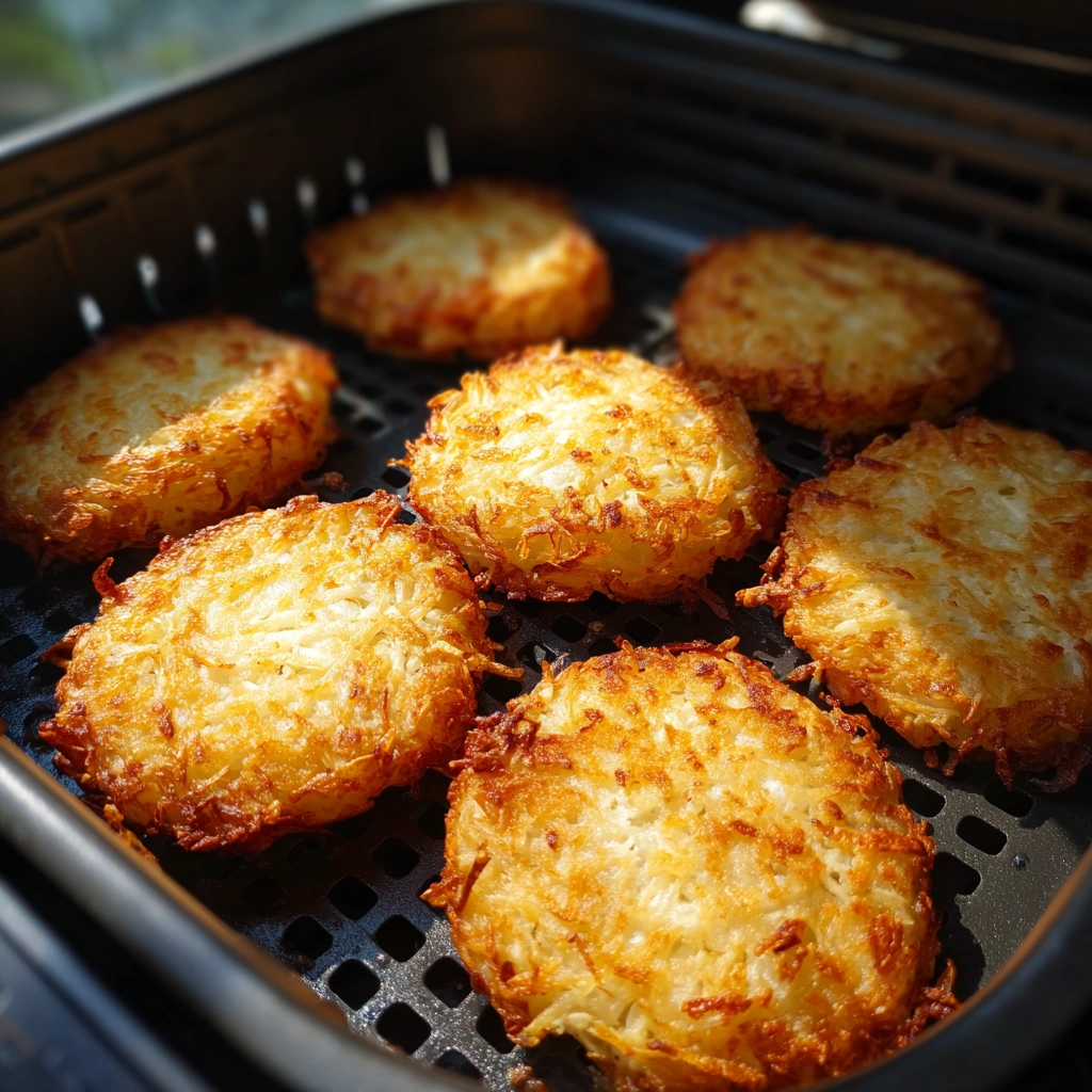 frozen hash brown patties in air fryer before cooking